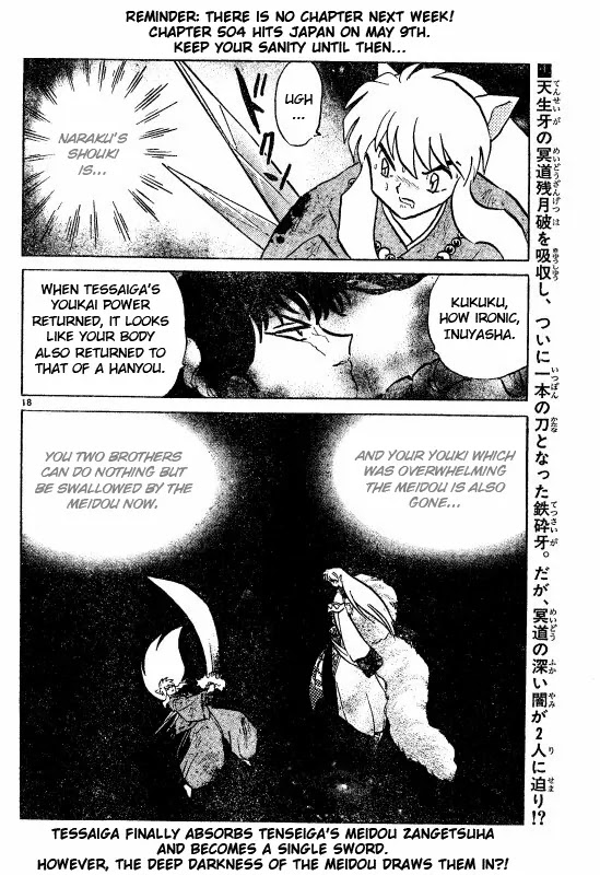 InuYasha Chapter 503 page 19 - Chapter 503: Black Blade