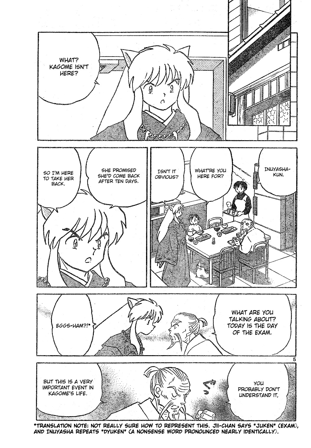 InuYasha Chapter 520 page 6 - Chapter 520: An Important Event in Life