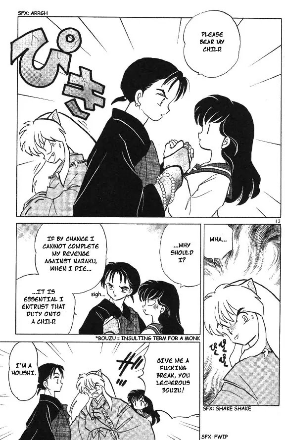 InuYasha Chapter 54 page 13 - Chapter 54: The Cursed Hand