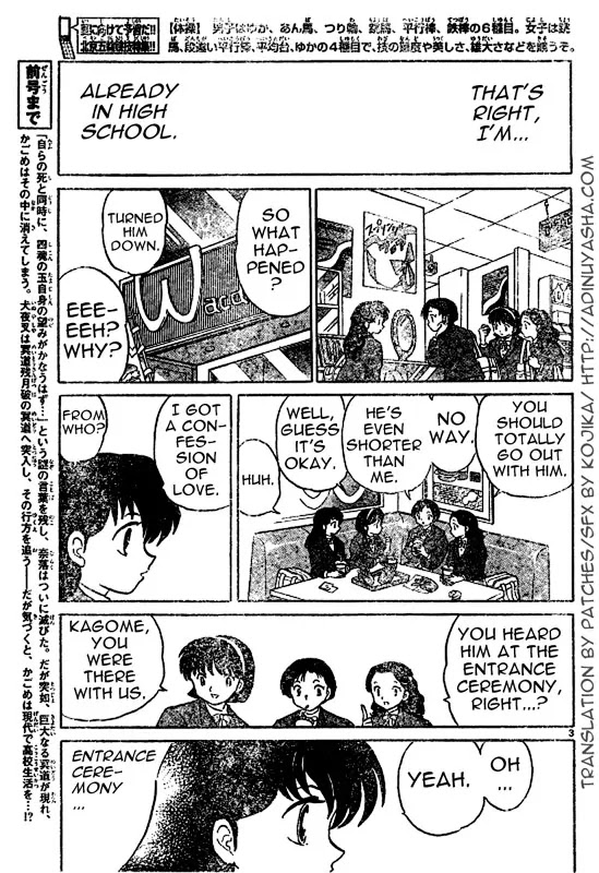 InuYasha Chapter 554 page 3 - Chapter 554: High School Life