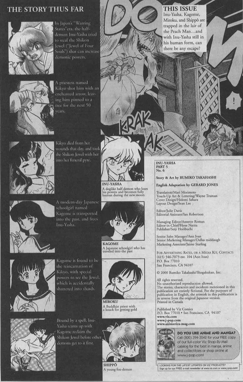 InuYasha Chapter 83 page 3 - Chapter 83: Peach Man’s Nectar