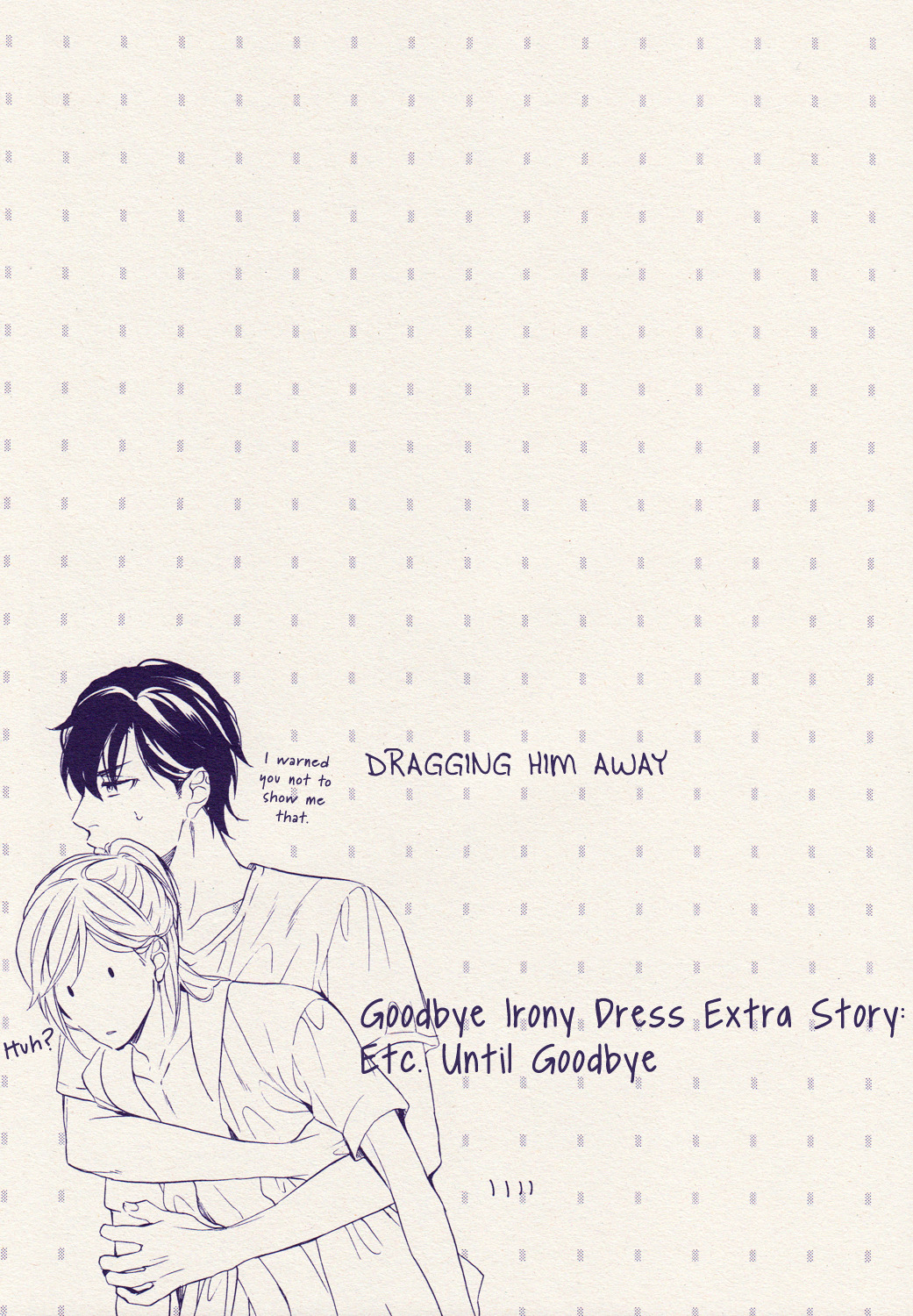 Irony Dress ni Sayonara Chapter 1 page 5 - Chapter Official Doujinshi 1 : Etc. Until Goodbye
