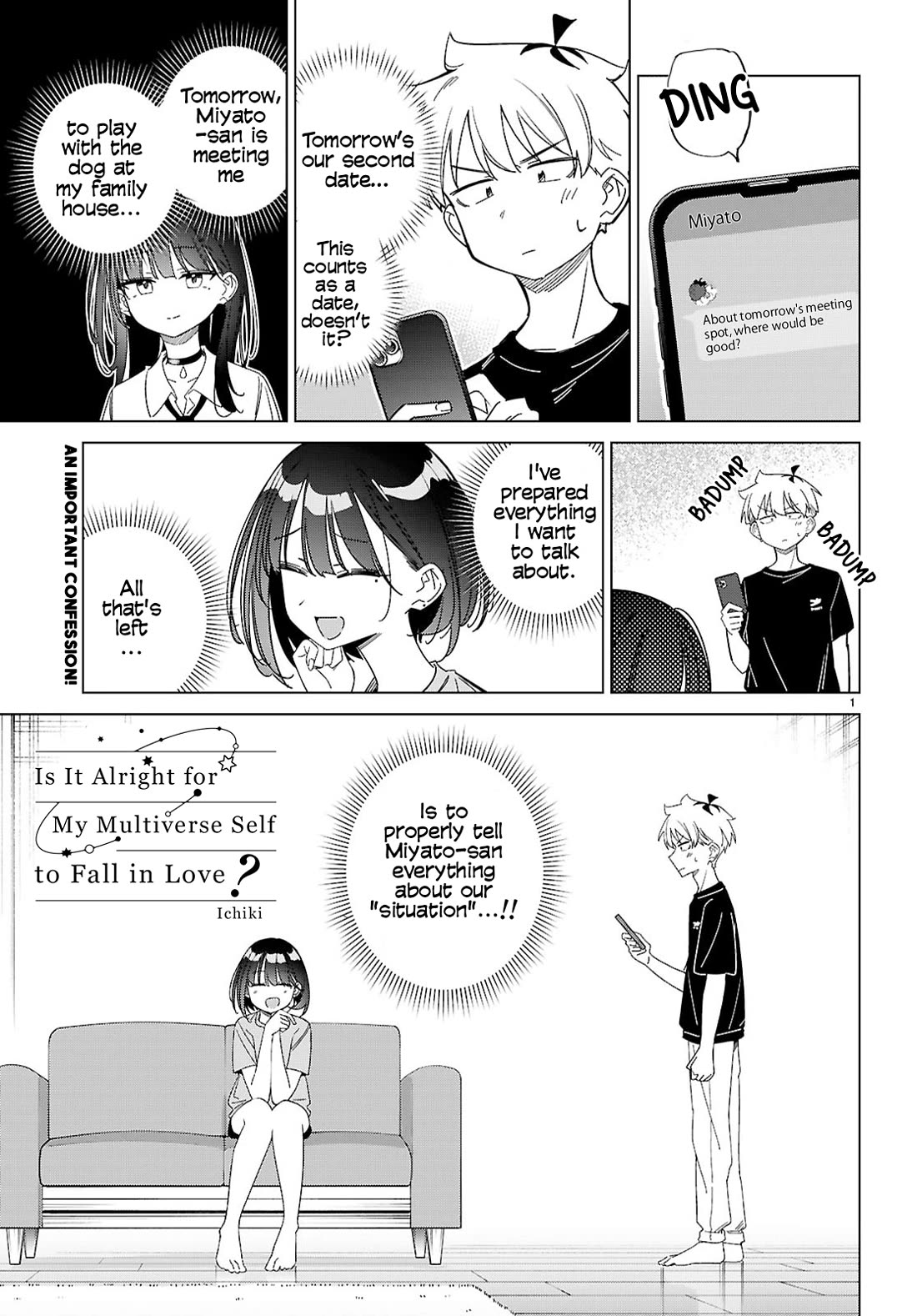 Is It Alright for My Multiverse Self to Fall in Love? Chapter 12 page 1 - Chapter 12: Why me?