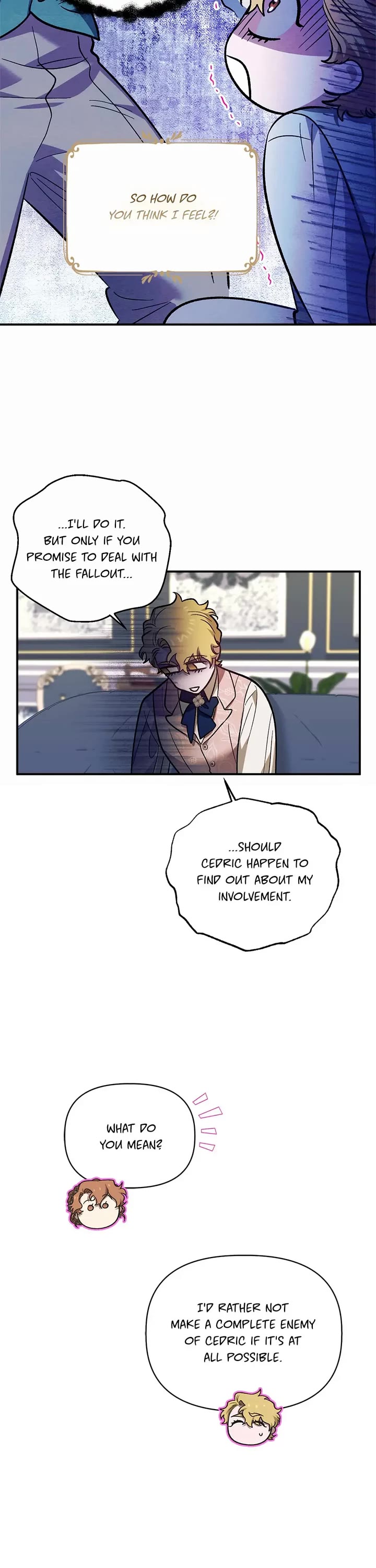Is It Fortune or Is It Woe? Chapter 100 page 28 - Chapter 100: In His Deep Blue Eyes