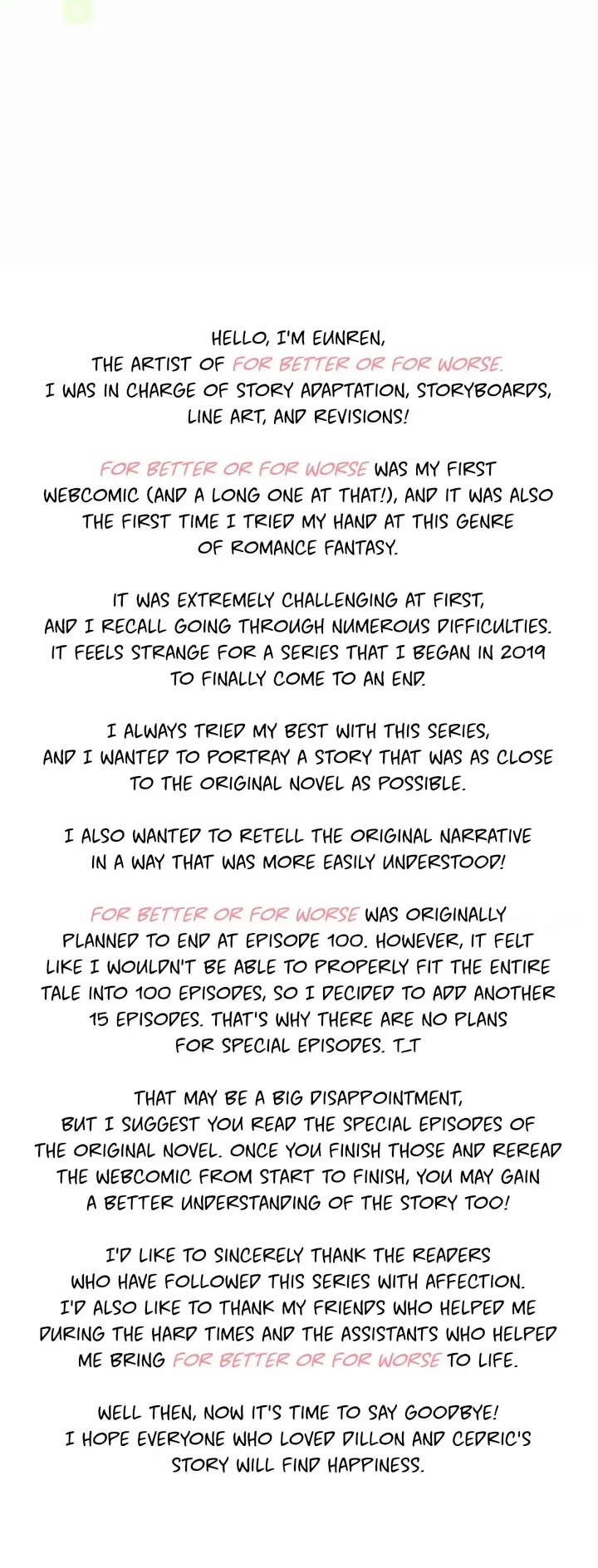 Is It Fortune or Is It Woe? Chapter 115 page 70 - Chapter 115: For Better or For Worse [END]
