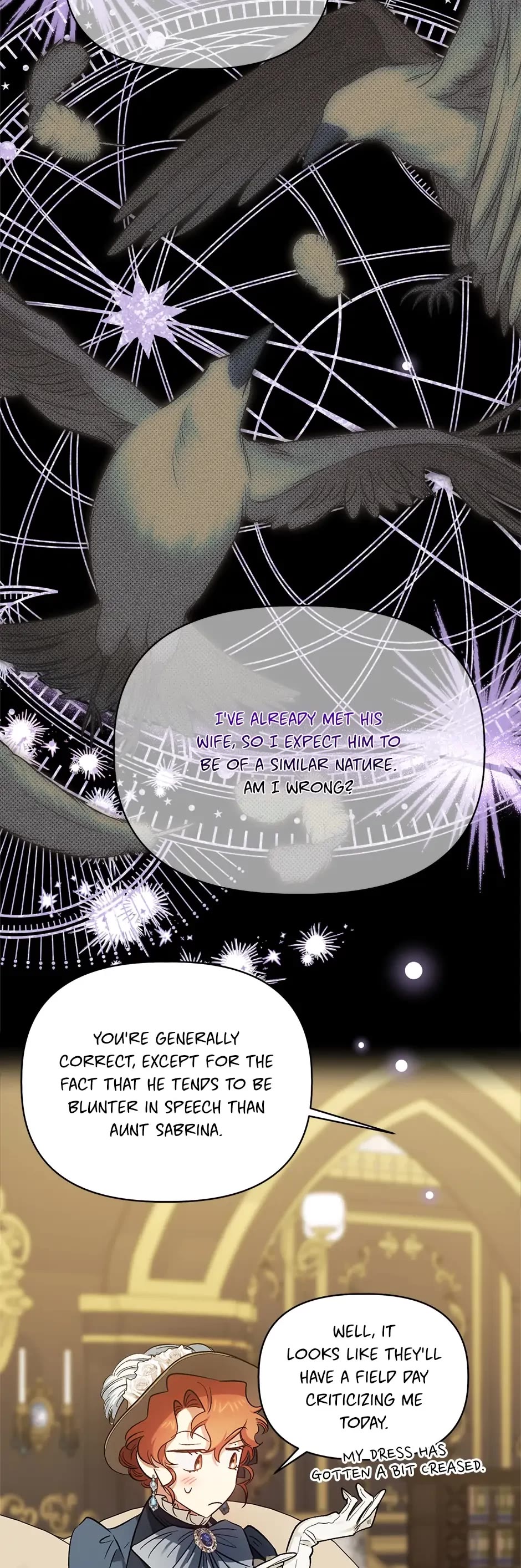 Is It Fortune or Is It Woe? Chapter 87 page 45 - Chapter 87: What Happened at Hartling Hall (Season 2 Finale)
