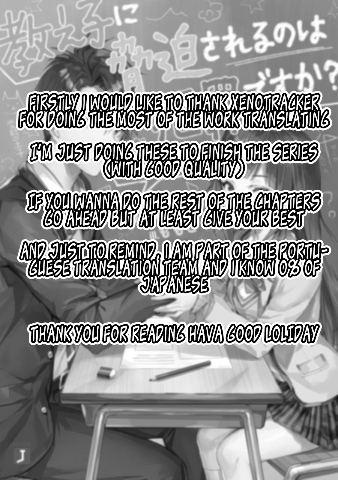 Is it illegal to be blackmailed by your student? Chapter 10 page 29 - Chapter 10