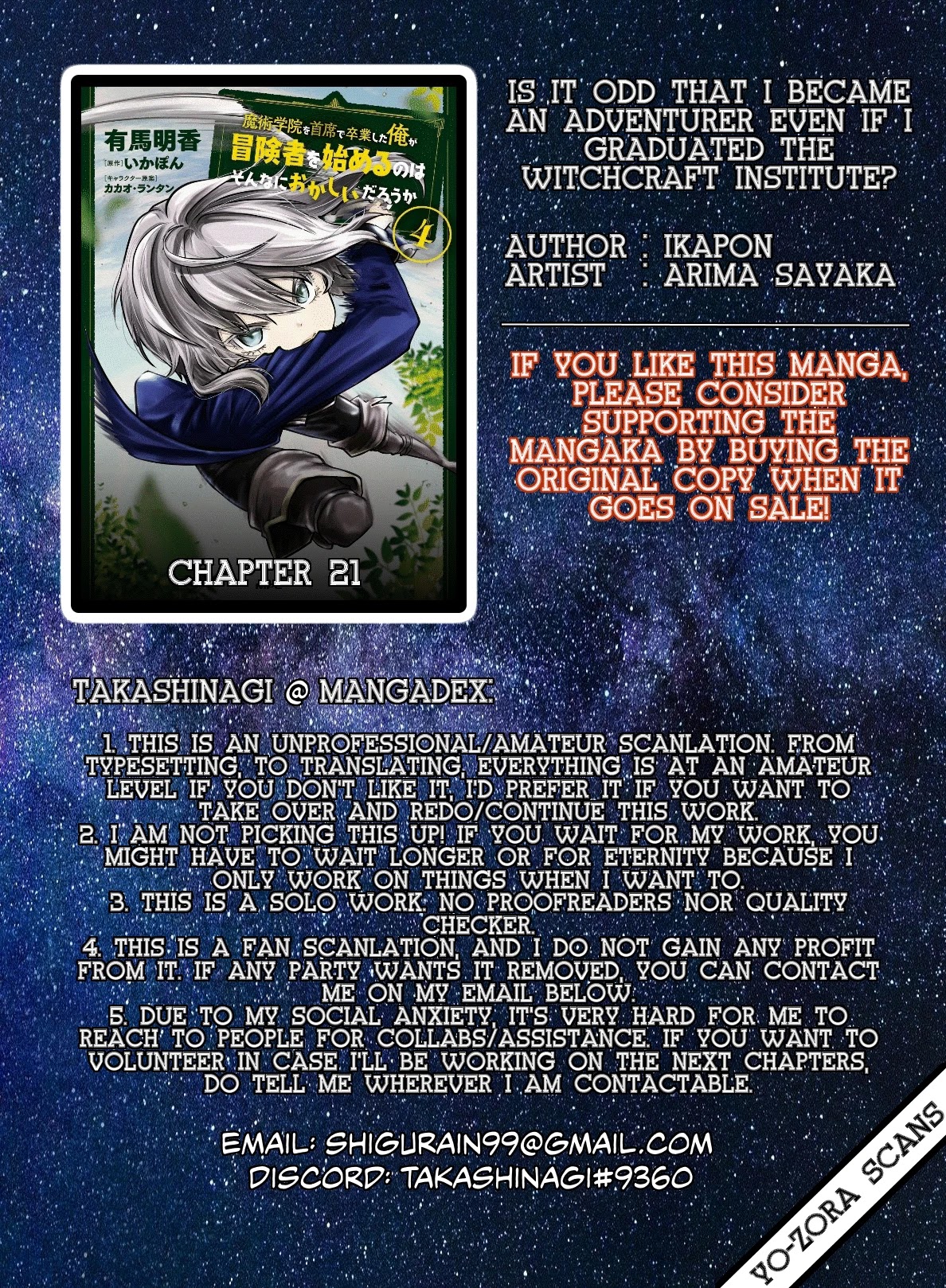 Is It Odd That I Became An Adventurer Even If I Graduated The Witchcraft Institute? Chapter 21 page 1 - Chapter 21