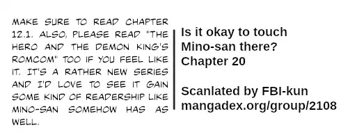 Is it okay to touch Mino-san there? Chapter 20 page 13 - Chapter 20