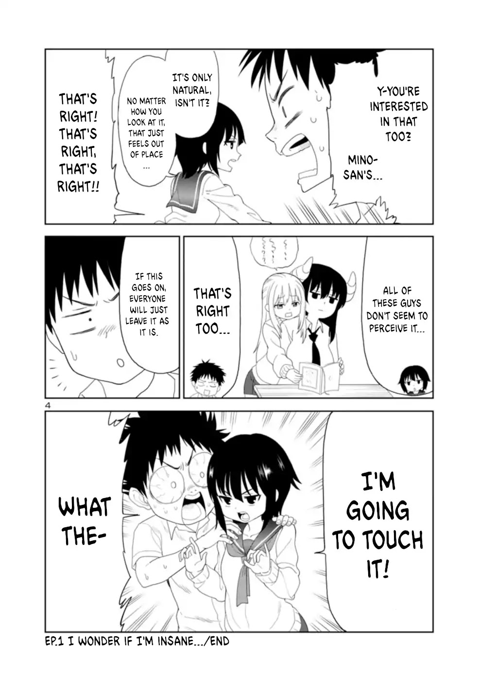 Is it okay to touch Mino-san there? Chapter 21 page 4 - Chapter 21