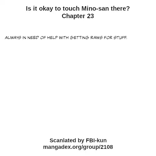 Is it okay to touch Mino-san there? Chapter 23 page 14 - Chapter 23