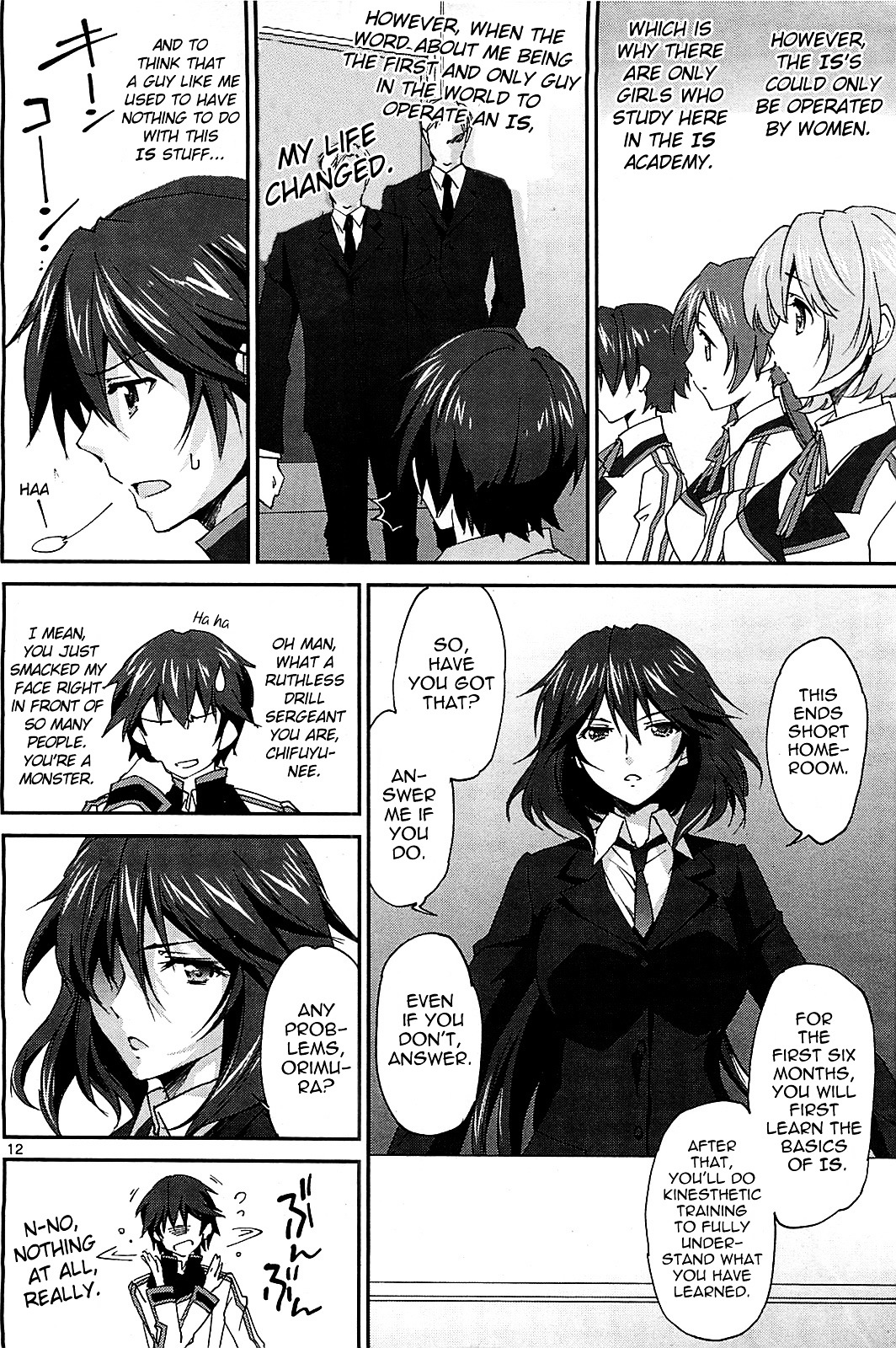 IS (YUUKI Homura) Chapter 1 page 13 - Chapter 1 : My Classmates are All Girls