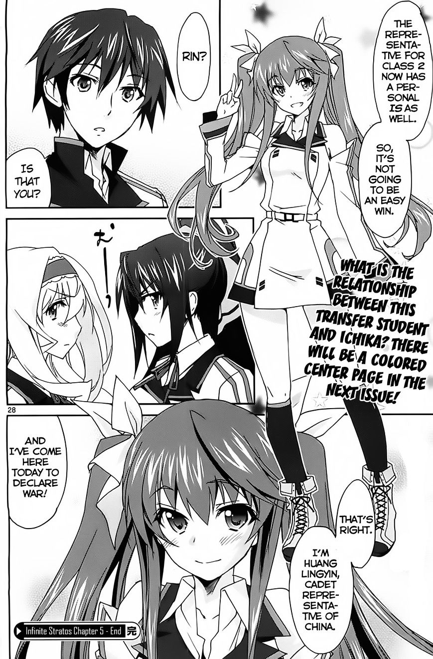 IS (YUUKI Homura) Chapter 5 page 30 - Chapter 5 : The Transfer Student is My Second Childhood Friend: Part 1