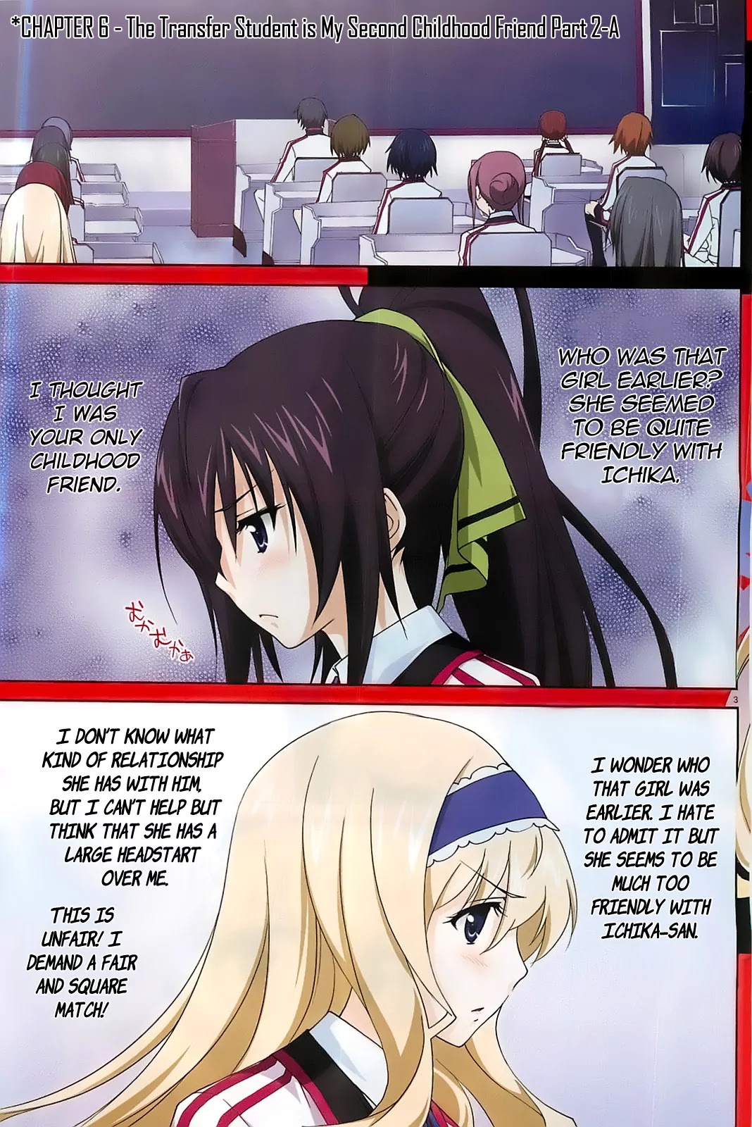 IS (YUUKI Homura) Chapter 6.1 page 4 - Chapter 6.1: The Transfer Student is My Second Childhood Friend (Part 2.1)