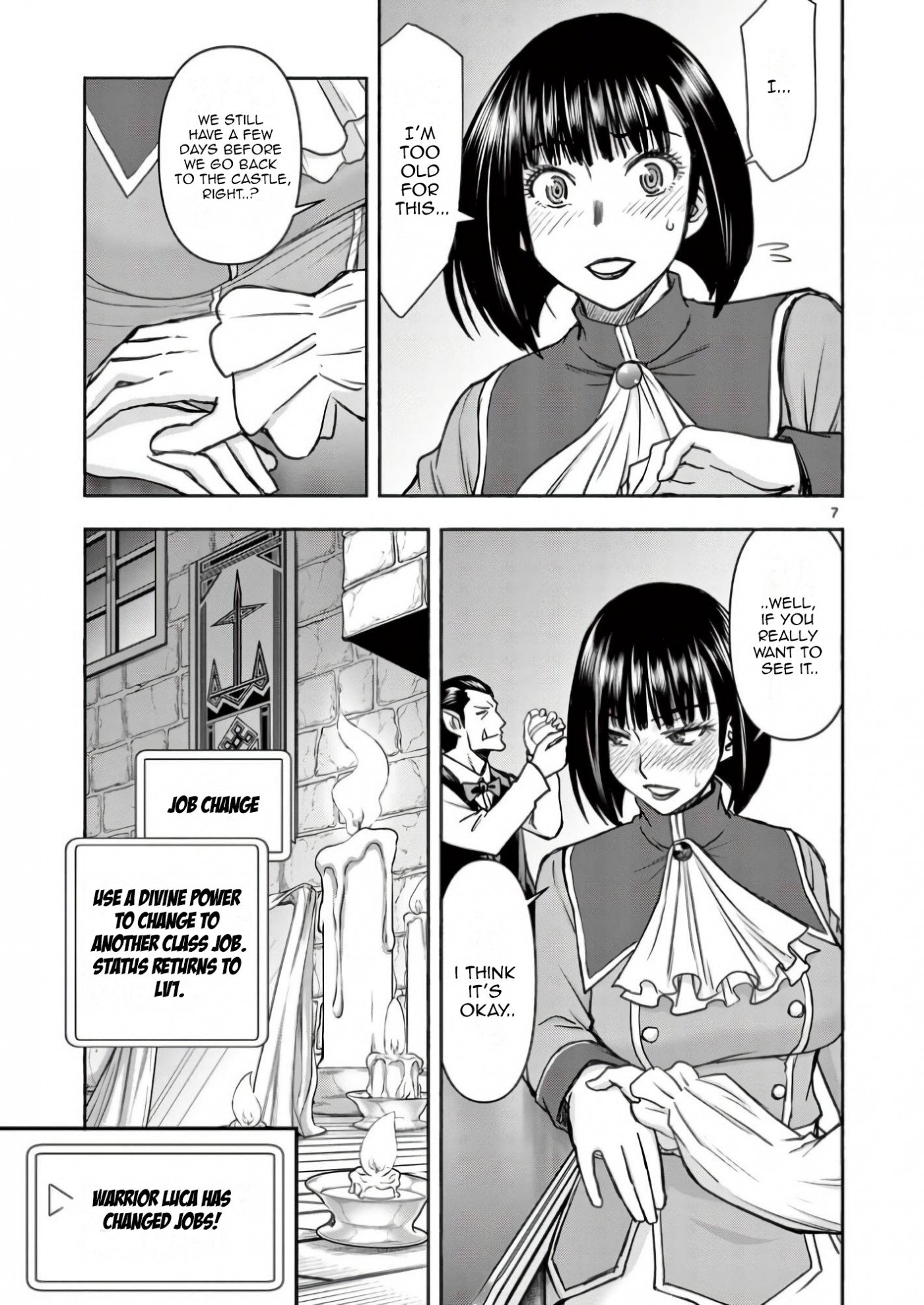 Isekai Affair ~Ten Years After The Demon King's Subjugation, The Married Former Hero And The Female Warrior Who Lost Her Husband ~ Chapter 17 page 7 - Chapter 17: Female Warrior Luca Job change