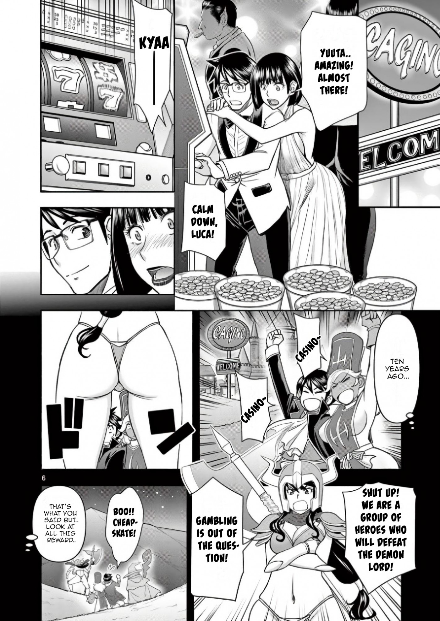 Isekai Affair ~Ten Years After The Demon King's Subjugation, The Married Former Hero And The Female Warrior Who Lost Her Husband ~ Chapter 18 page 6 - Chapter 18: Casino Fever!