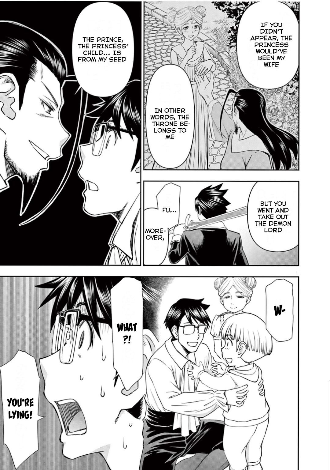 Isekai Affair ~Ten Years After The Demon King's Subjugation, The Married Former Hero And The Female Warrior Who Lost Her Husband ~ Chapter 24 page 5 - Chapter 24: The Hero, Falling Down...!!