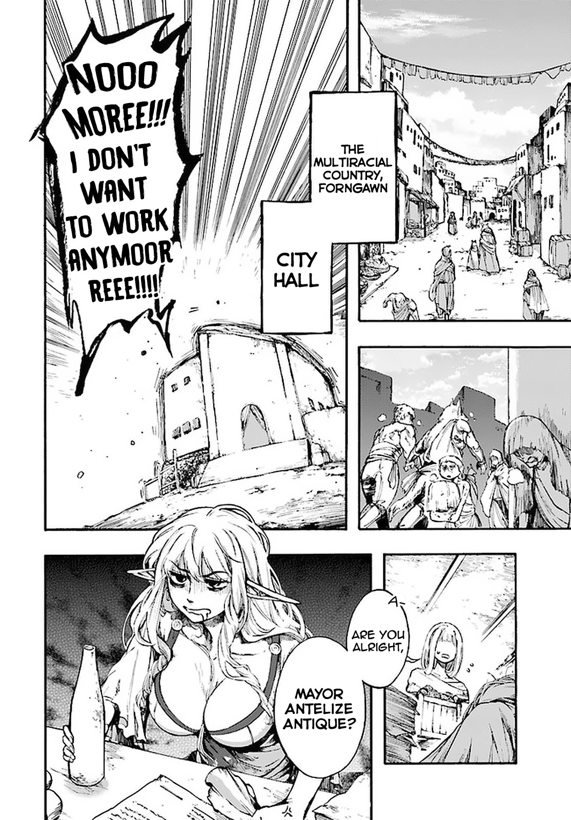 Isekai Apocalypse MYNOGHRA ~The Conquest of the World Starts With the Civilization of Ruin~ Chapter 12.1 page 5 - Chapter 12.1: The city representative