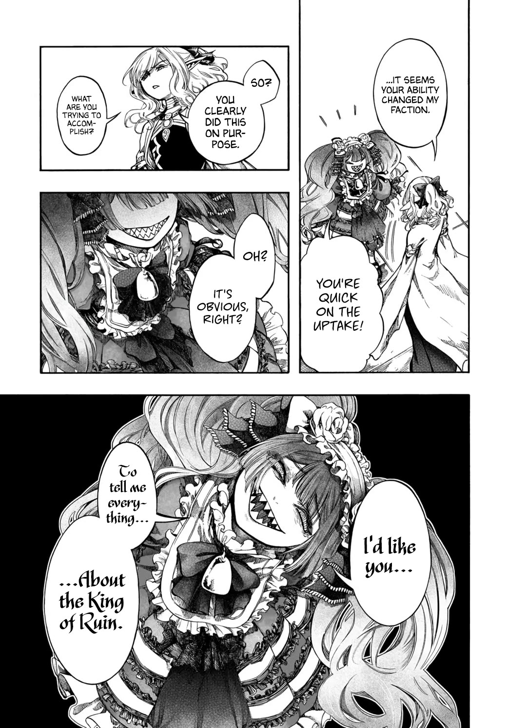 Isekai Apocalypse MYNOGHRA ~The Conquest of the World Starts With the Civilization of Ruin~ Chapter 32 page 32 - Chapter 32: Truths and Falsehoods