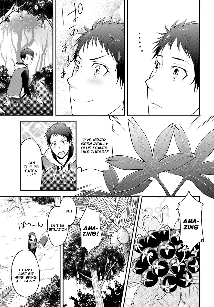 Isekai Cheat Survival Meshi Chapter 1 page 7 - Chapter 1: The Unknown Forest