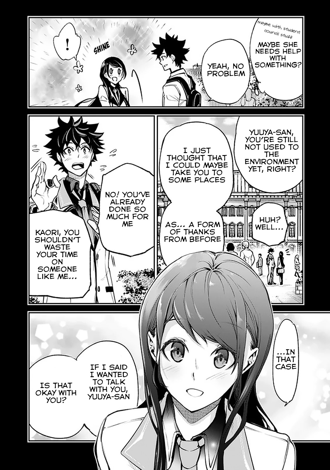 Isekai de Cheat Skill wo te ni Shita ore wa, Genjitsu Sekai wo mo Musou Suru ~Level Up wa Jinsei wo Kaeta~ Chapter 11 page 5 - Chapter 11: Brave First Step