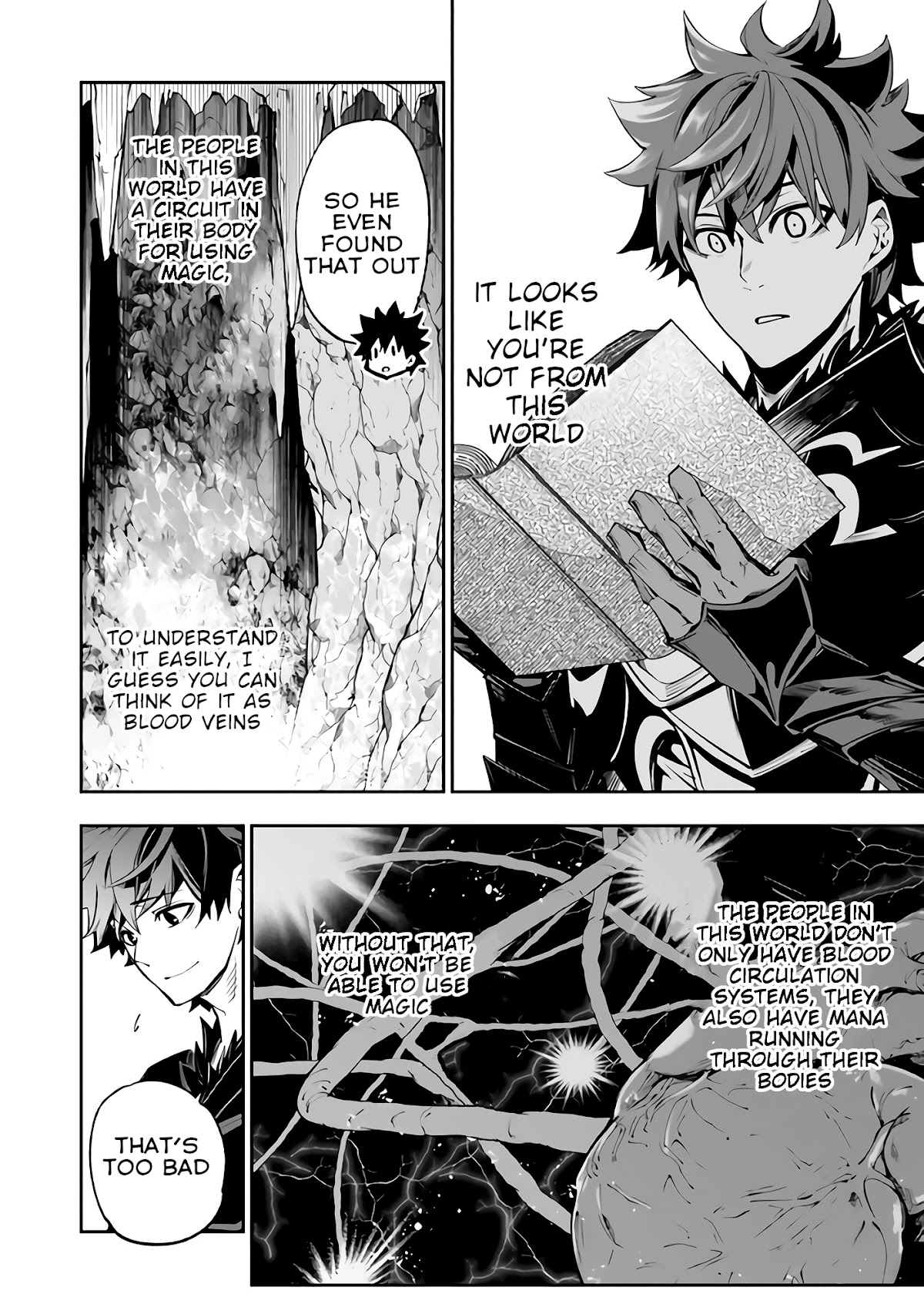 Isekai de Cheat Skill wo te ni Shita ore wa, Genjitsu Sekai wo mo Musou Suru ~Level Up wa Jinsei wo Kaeta~ Chapter 15 page 17 - Chapter 15: The Sage's Cave
