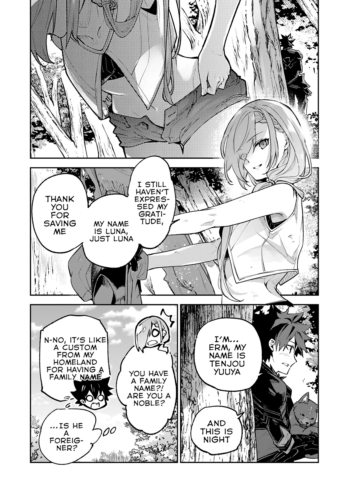 Isekai de Cheat Skill wo te ni Shita ore wa, Genjitsu Sekai wo mo Musou Suru ~Level Up wa Jinsei wo Kaeta~ Chapter 17 page 23 - Chapter 17: Encounter In The Forest