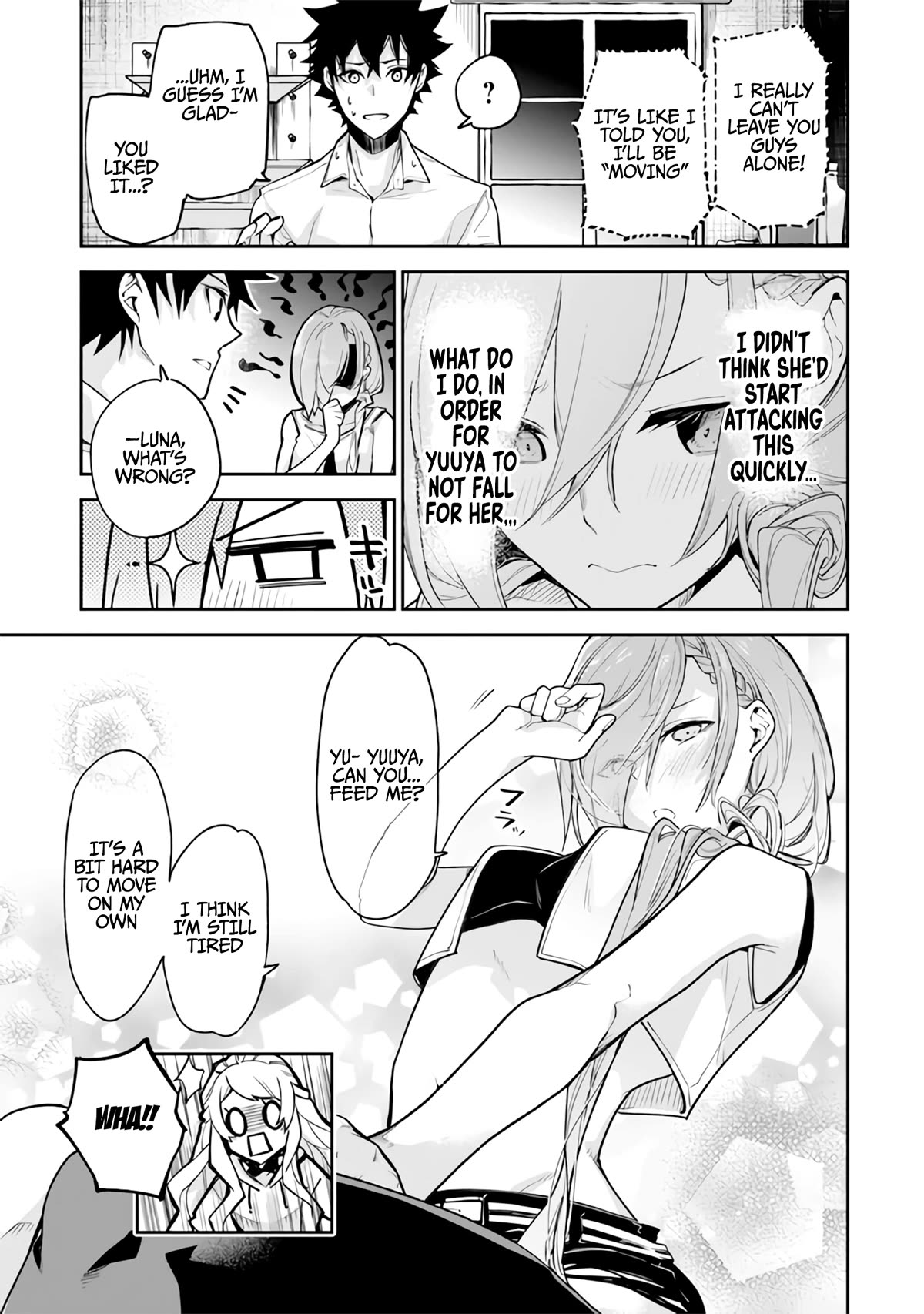 Isekai de Cheat Skill wo te ni Shita ore wa, Genjitsu Sekai wo mo Musou Suru ~Level Up wa Jinsei wo Kaeta~ Chapter 24 page 20 - Chapter 24: Skinship
