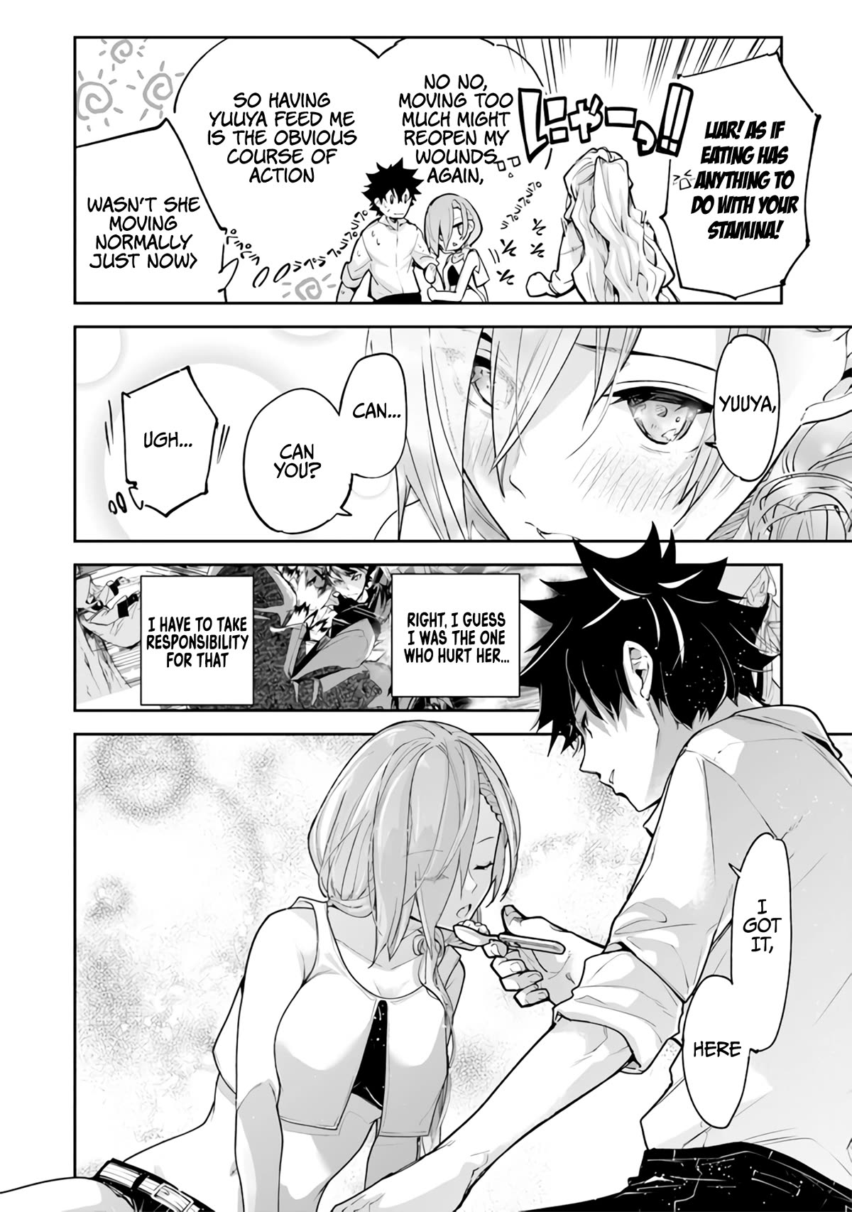Isekai de Cheat Skill wo te ni Shita ore wa, Genjitsu Sekai wo mo Musou Suru ~Level Up wa Jinsei wo Kaeta~ Chapter 24 page 21 - Chapter 24: Skinship