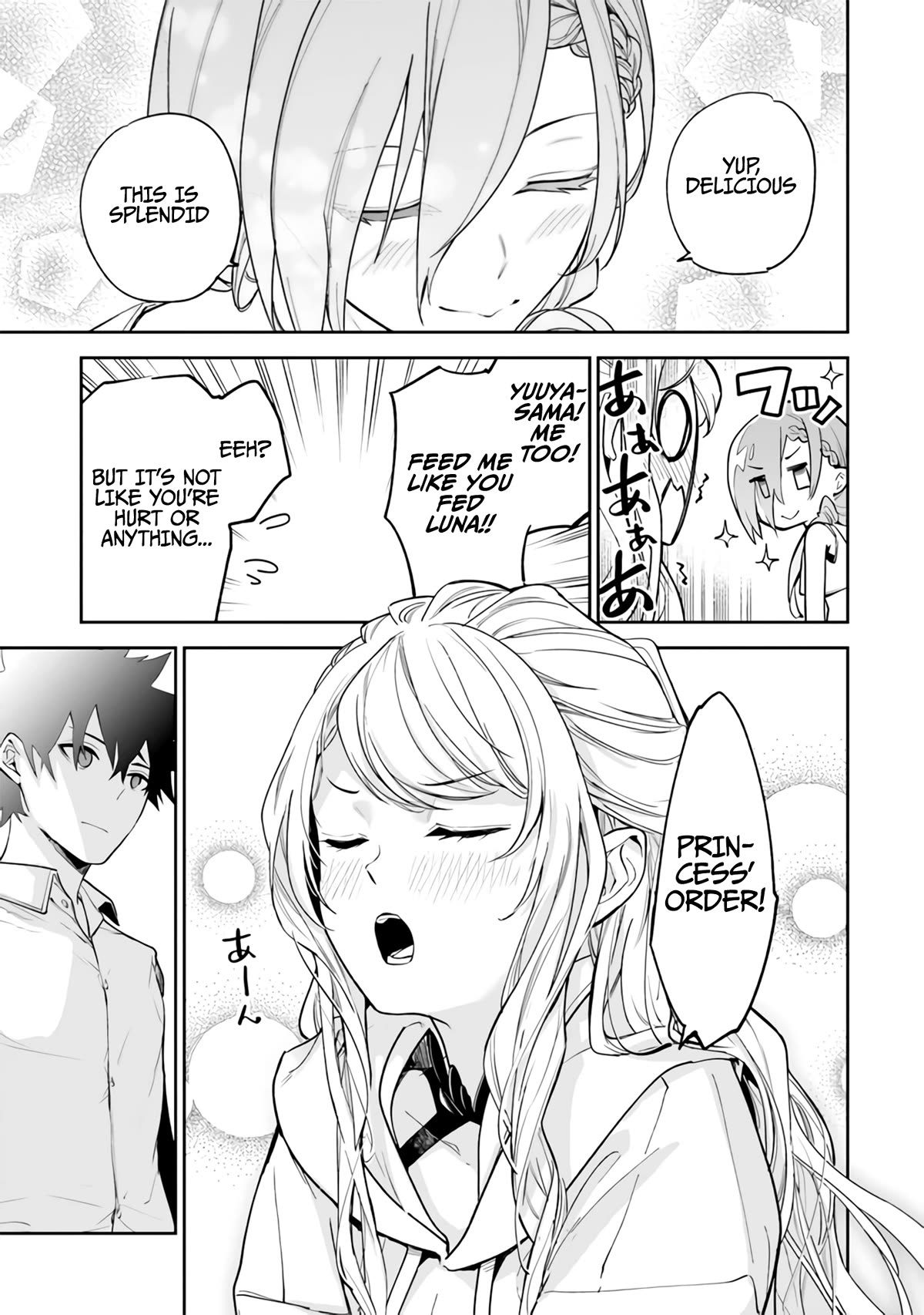 Isekai de Cheat Skill wo te ni Shita ore wa, Genjitsu Sekai wo mo Musou Suru ~Level Up wa Jinsei wo Kaeta~ Chapter 24 page 22 - Chapter 24: Skinship