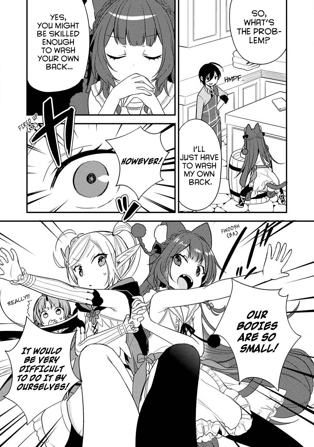 Isekai de Kojiin wo Hiraitakedo, nazeka Darehitori Sudatou to Shinai Ken Chapter 15 page 5 - Chapter 15: Washing each other's backs