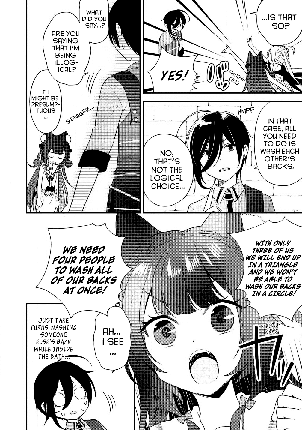 Isekai de Kojiin wo Hiraitakedo, nazeka Darehitori Sudatou to Shinai Ken Chapter 15 page 6 - Chapter 15: Washing each other's backs