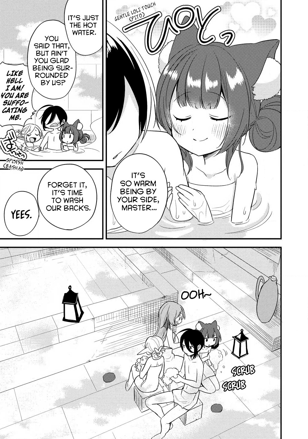 Isekai de Kojiin wo Hiraitakedo, nazeka Darehitori Sudatou to Shinai Ken Chapter 15 page 9 - Chapter 15: Washing each other's backs