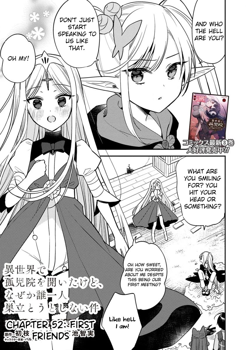 Isekai de Kojiin wo Hiraitakedo, nazeka Darehitori Sudatou to Shinai Ken Chapter 52 page 2 - Chapter 52: First friends