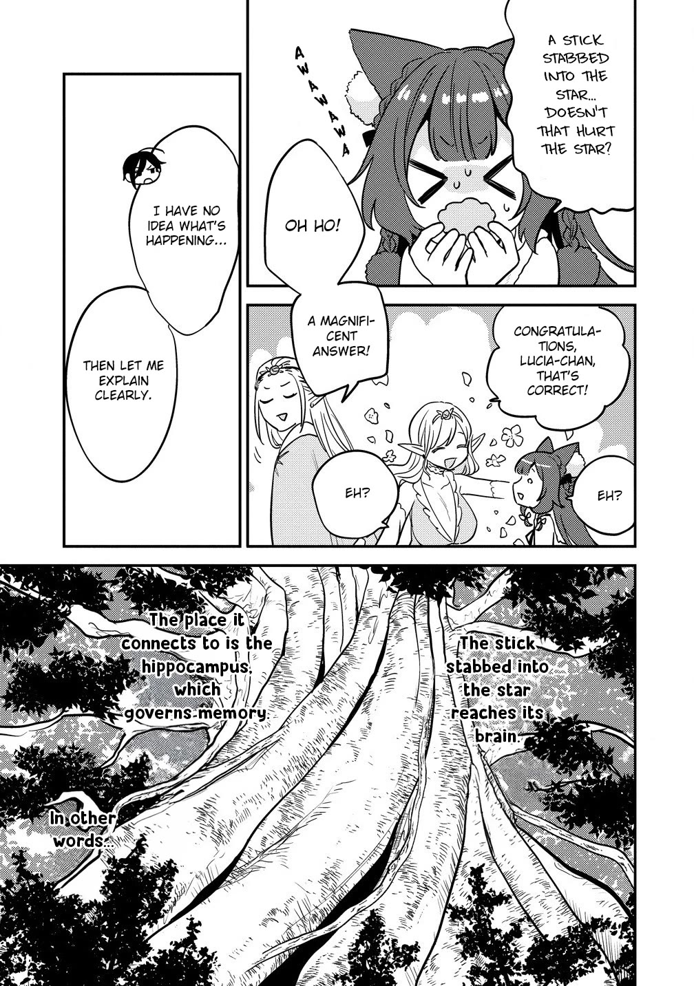 Isekai de Kojiin wo Hiraitakedo, nazeka Darehitori Sudatou to Shinai Ken Chapter 63 page 14 - Chapter 63: Yggdrasil, the world tree