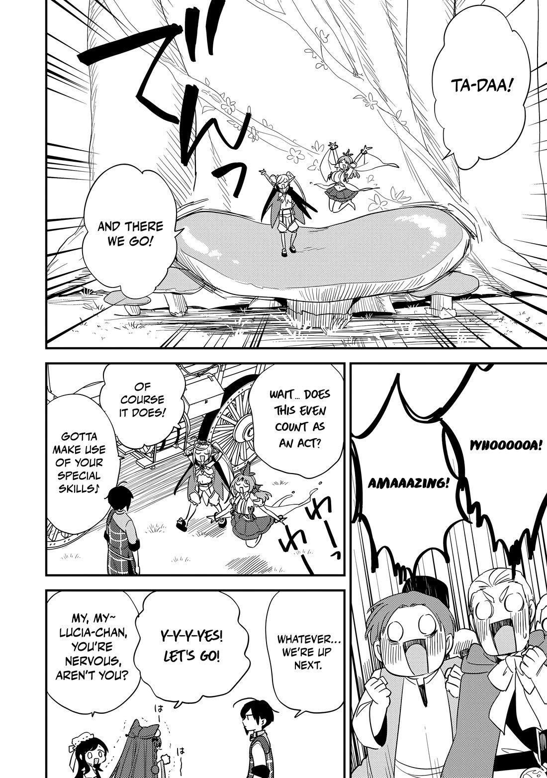 Isekai de Kojiin wo Hiraitakedo, nazeka Darehitori Sudatou to Shinai Ken Chapter 79 page 13 - Chapter 79: The Luna Orphanage Street Performace Troupe
