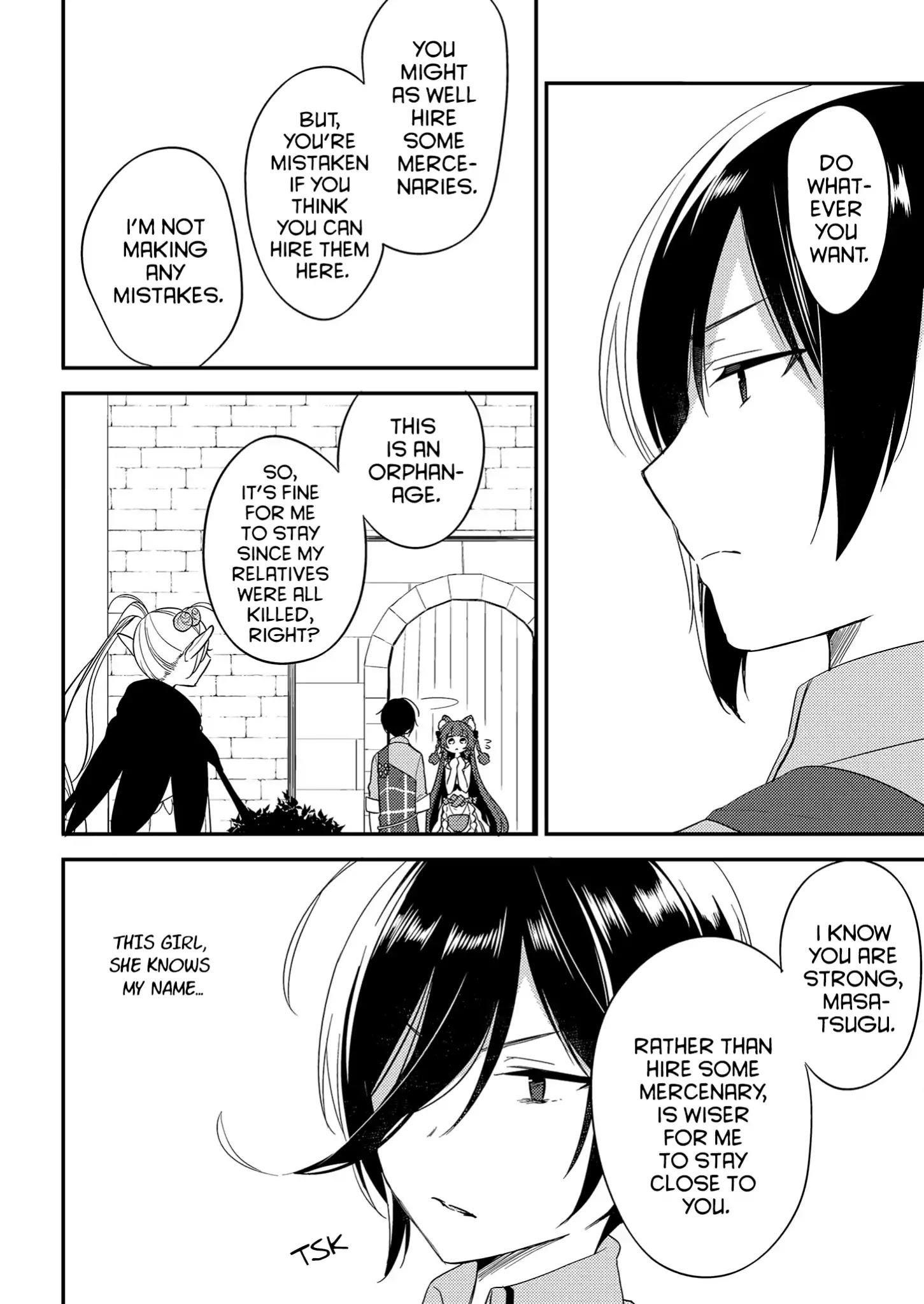 Isekai de Kojiin wo Hiraitakedo, nazeka Darehitori Sudatou to Shinai Ken Chapter 8 page 4 - Chapter 8: The Elf's Circumstances