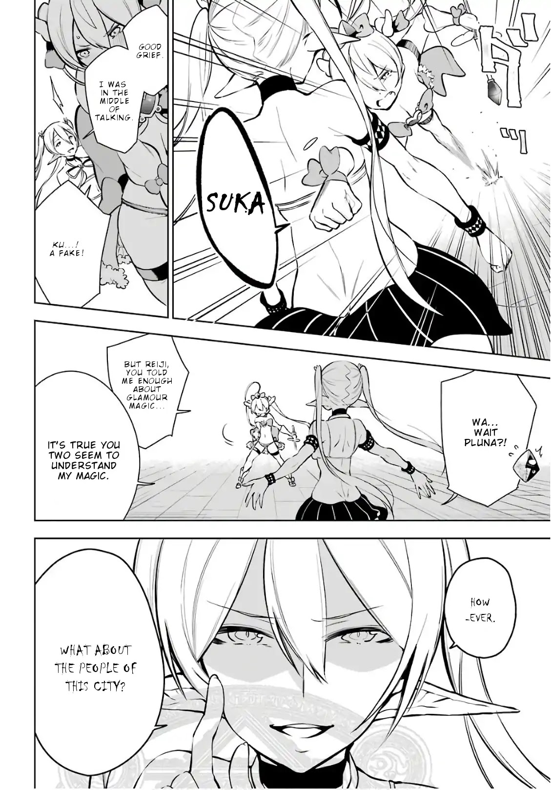 Isekai de Saikyou no Tsue ni Tensei shita Ore ga Iyagaru Shoujo wo Muriyari Mahou Shoujo ni P suru! Chapter 15 page 19 - Chapter 15