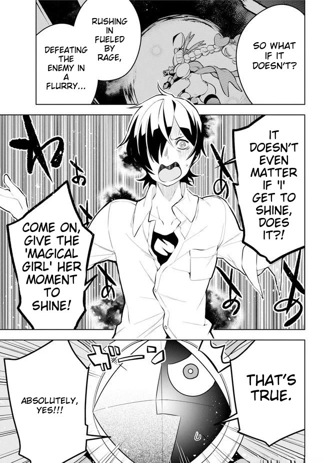 Isekai de Saikyou no Tsue ni Tensei shita Ore ga Iyagaru Shoujo wo Muriyari Mahou Shoujo ni P suru! Chapter 24 page 15 - Chapter 24: Who is the magical girl for?