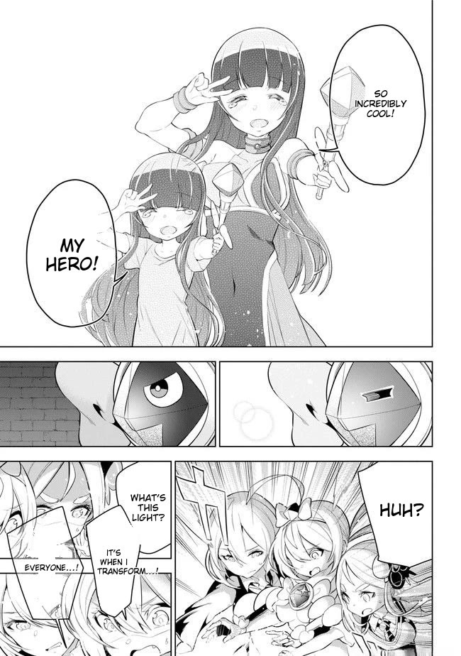 Isekai de Saikyou no Tsue ni Tensei shita Ore ga Iyagaru Shoujo wo Muriyari Mahou Shoujo ni P suru! Chapter 24 page 27 - Chapter 24: Who is the magical girl for?