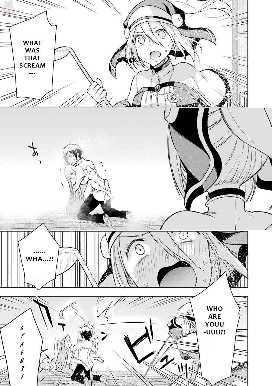 Isekai de Saikyou no Tsue ni Tensei shita Ore ga Iyagaru Shoujo wo Muriyari Mahou Shoujo ni P suru! Chapter 5 page 12 - Chapter 5: HOW'D THIS HAPPEN?!