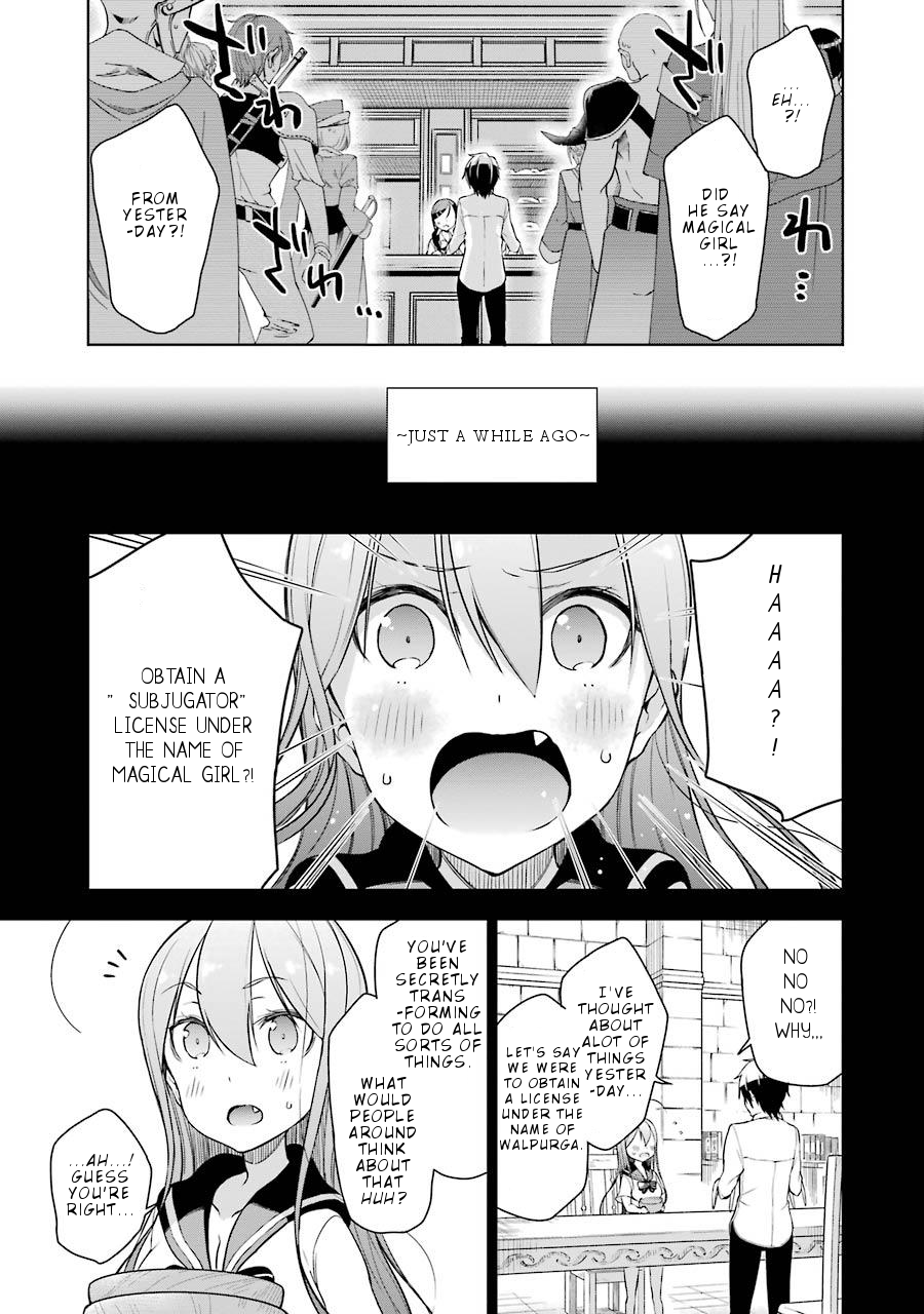 Isekai de Saikyou no Tsue ni Tensei shita Ore ga Iyagaru Shoujo wo Muriyari Mahou Shoujo ni P suru! Chapter 5 page 30 - Chapter 5: HOW'D THIS HAPPEN?!