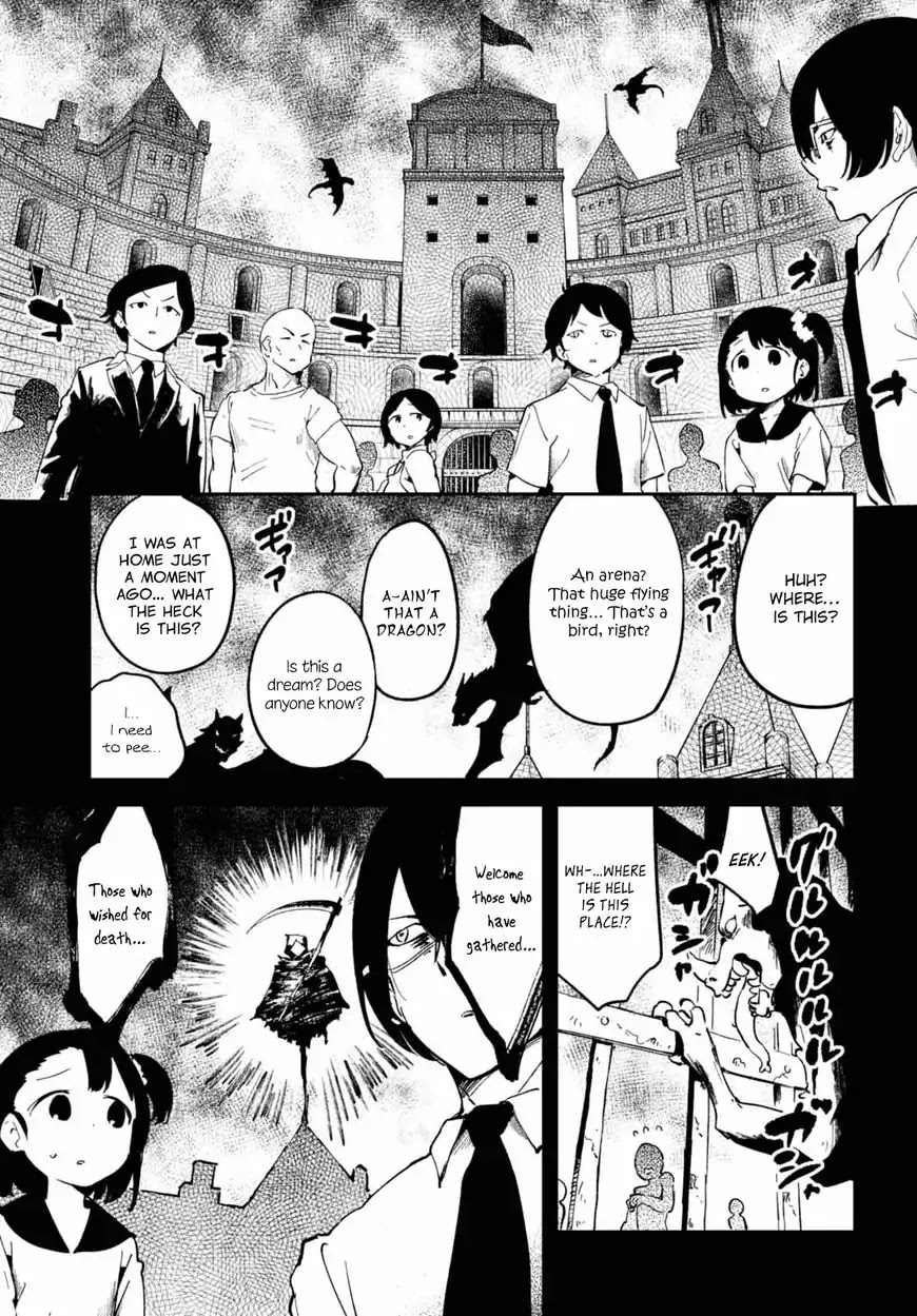 Isekai Death Game ni Tensou sarete tsurai Chapter 1 page 8 - Chapter 1: Transfer