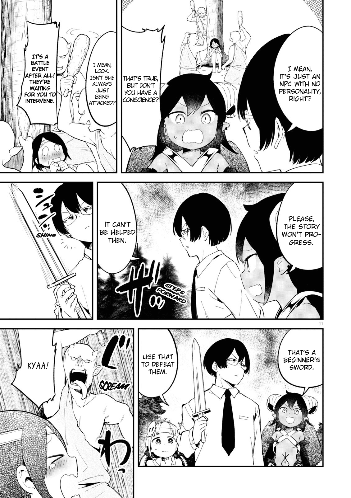 Isekai Death Game ni Tensou sarete tsurai Chapter 10 page 11 - Chapter 10: Excercise