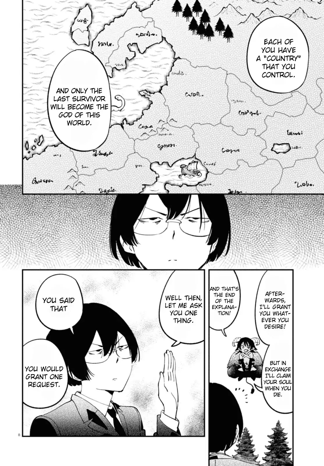 Isekai Death Game ni Tensou sarete tsurai Chapter 4 page 8 - Chapter 4: Demon