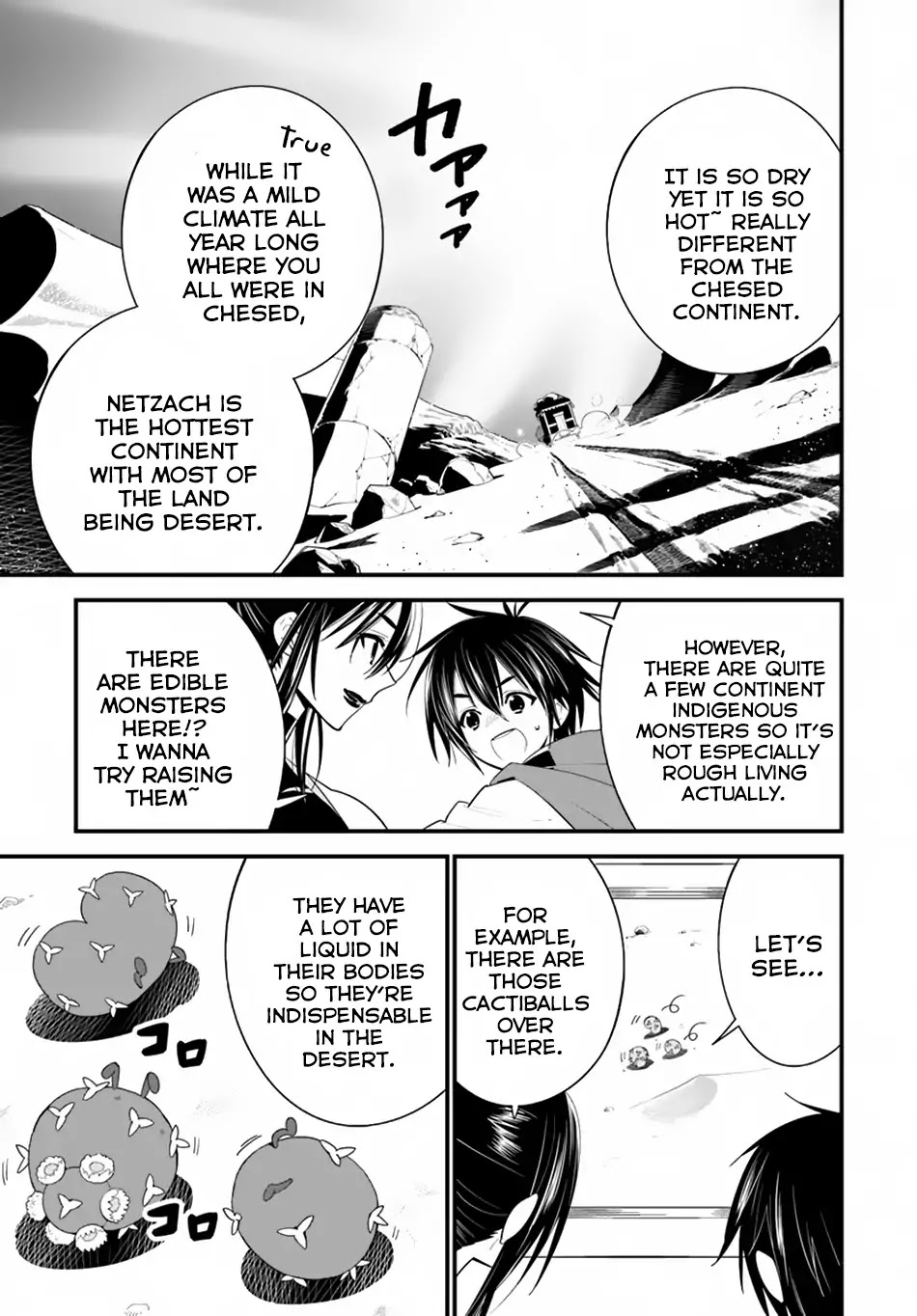 Isekai desu ga Mamono Saibai shiteimasu. Chapter 15 page 7 - Chapter 15: Desert Continent