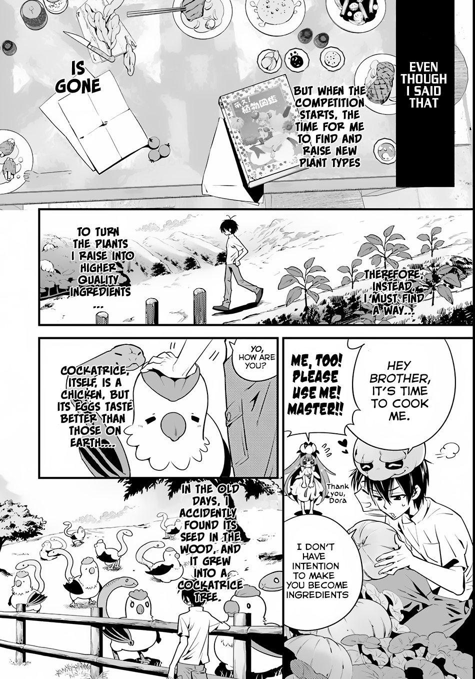 Isekai desu ga Mamono Saibai shiteimasu. Chapter 4 page 9 - Chapter 4