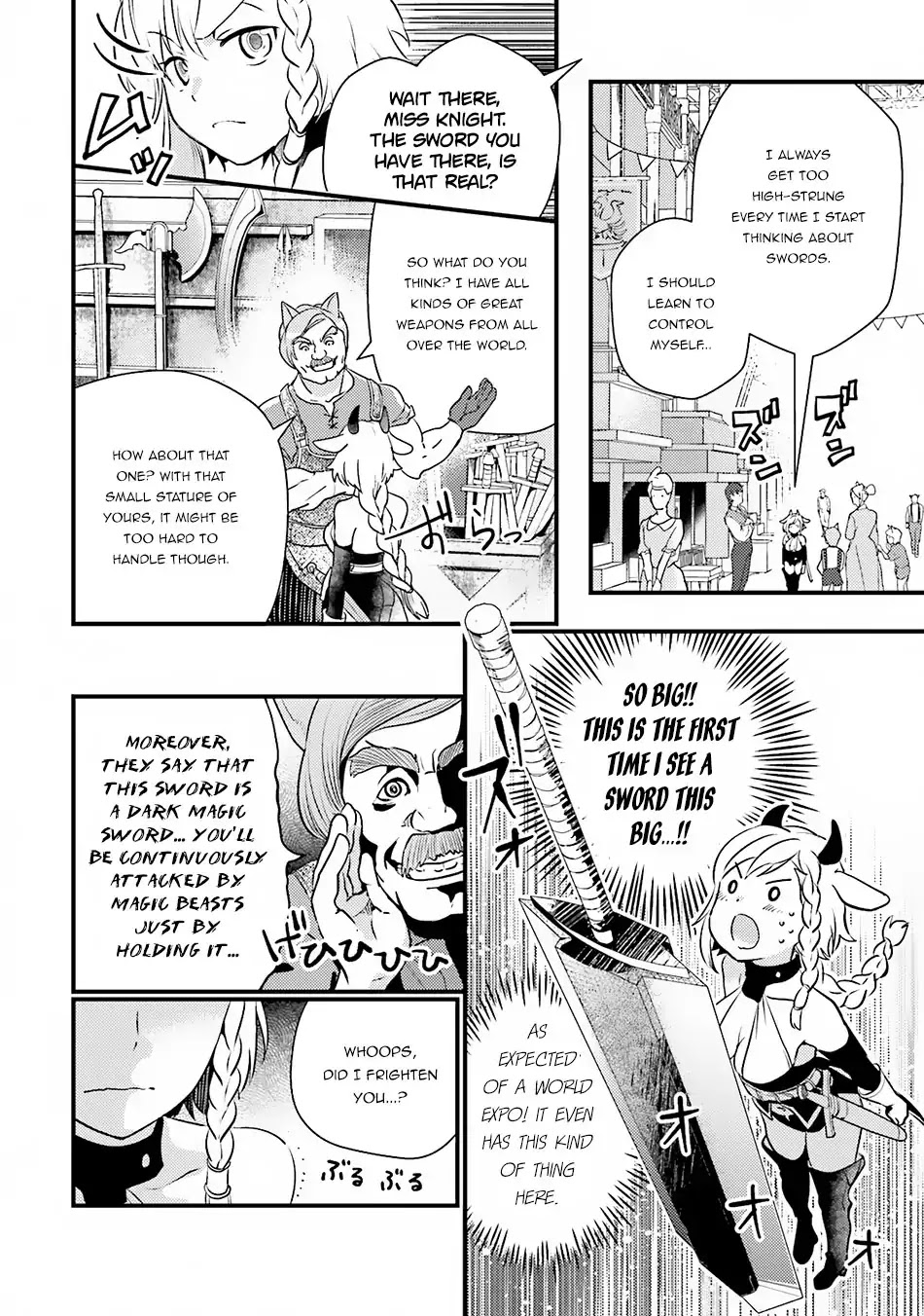 Isekai Ekisha no Kissaten Chapter 10 page 13 - Chapter 10: A Swordswoman Guided by the Sausage