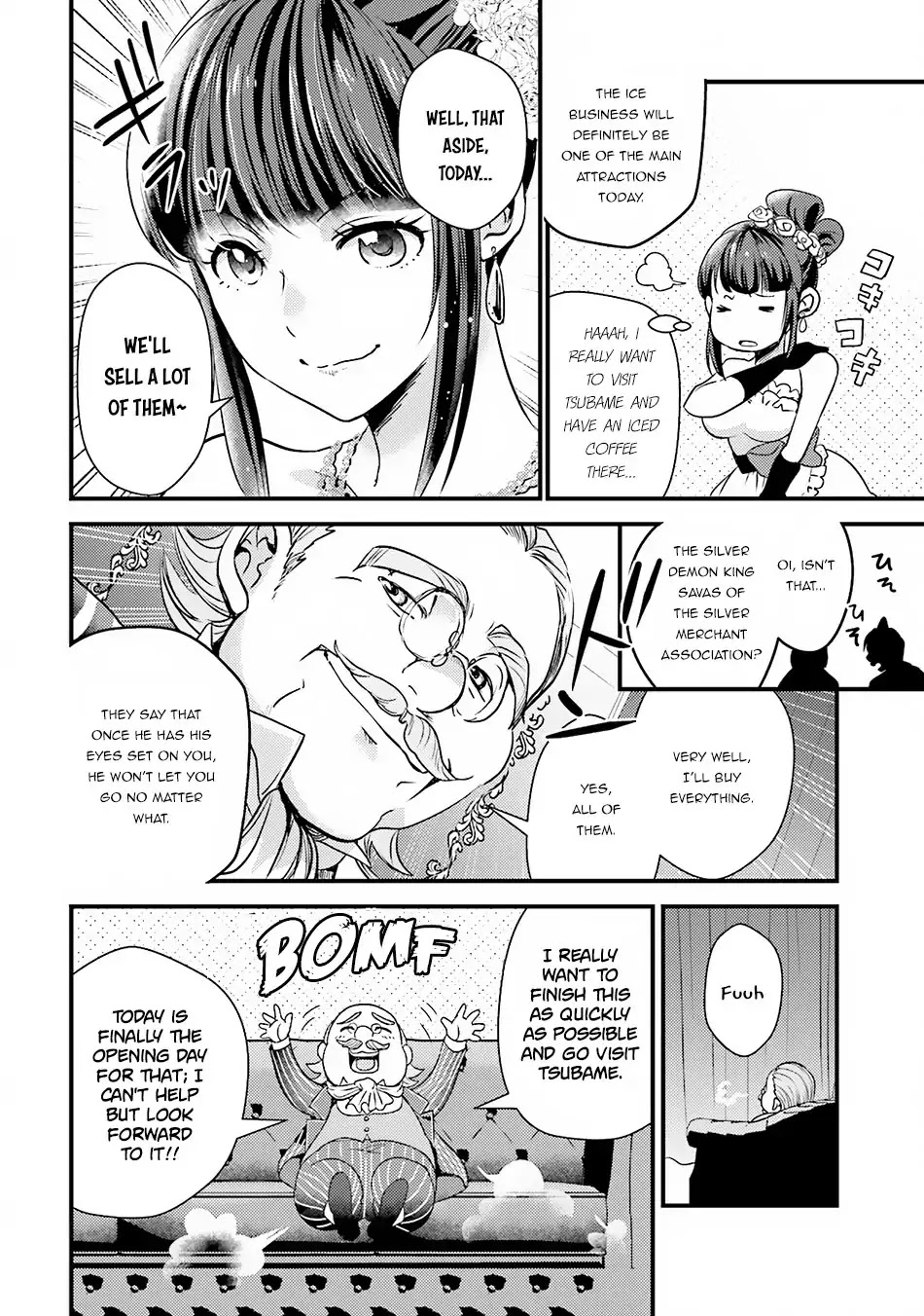 Isekai Ekisha no Kissaten Chapter 10 page 9 - Chapter 10: A Swordswoman Guided by the Sausage