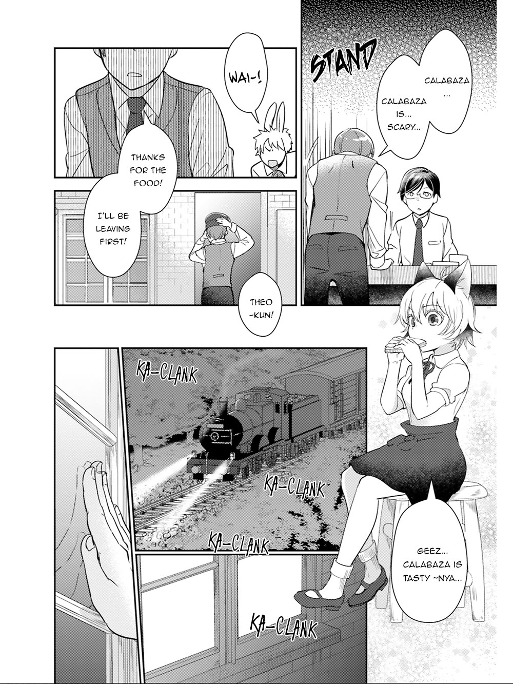 Isekai Ekisha no Kissaten Chapter 19 page 13 - Chapter 19: The New Train Station's Employee & The Sweet Pumpkin